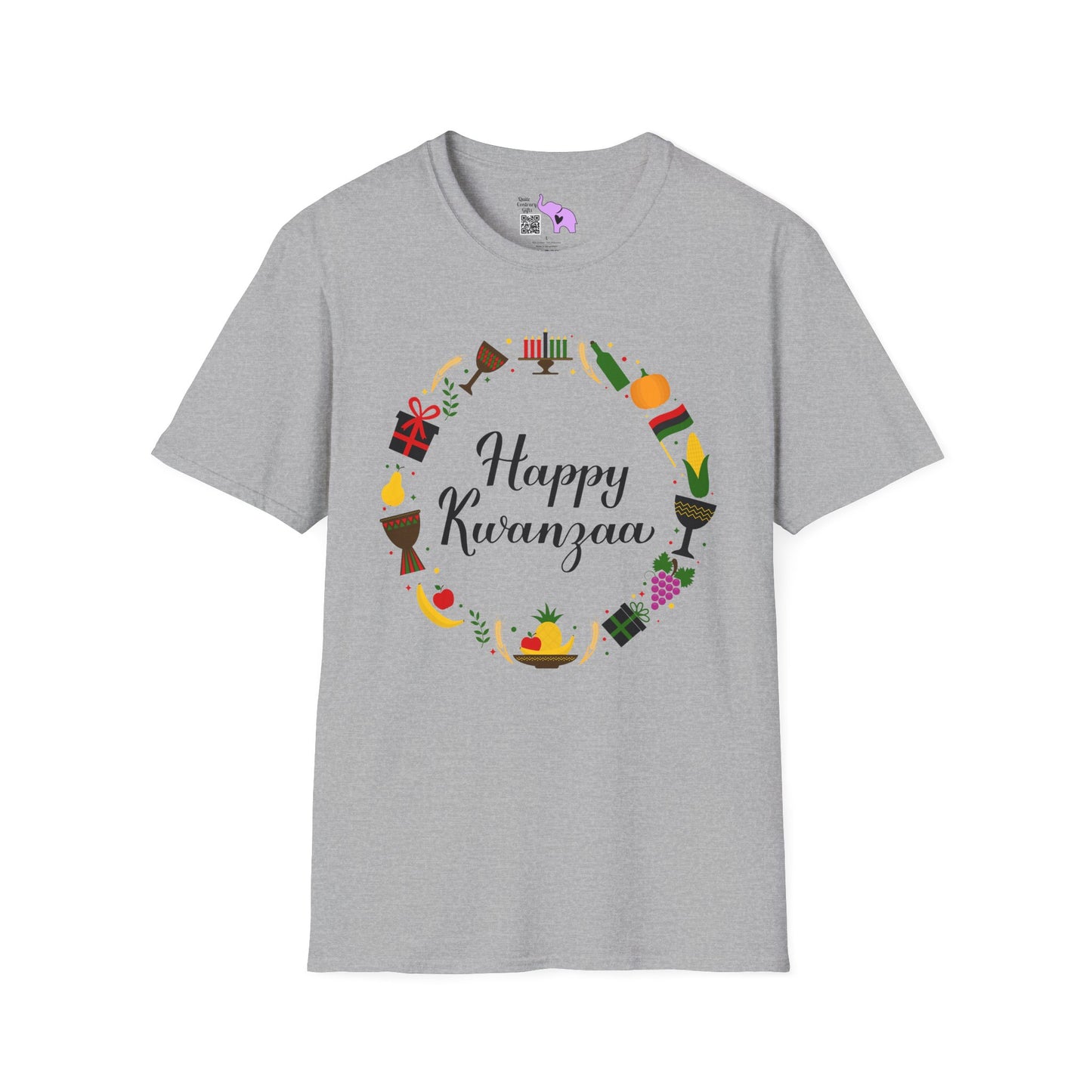 Happy Kwanzaa Wreath Adult T-shirt