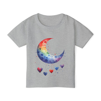 Colorfall Heart Moon Heavy Cotton™ Toddler T-shirt