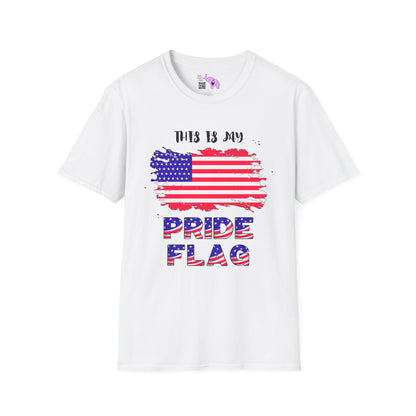 This is My Pride Flag American Flag Adult T-shirt
