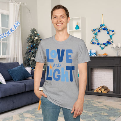 Hanukkah Love & Light 2 Adult T-shirt