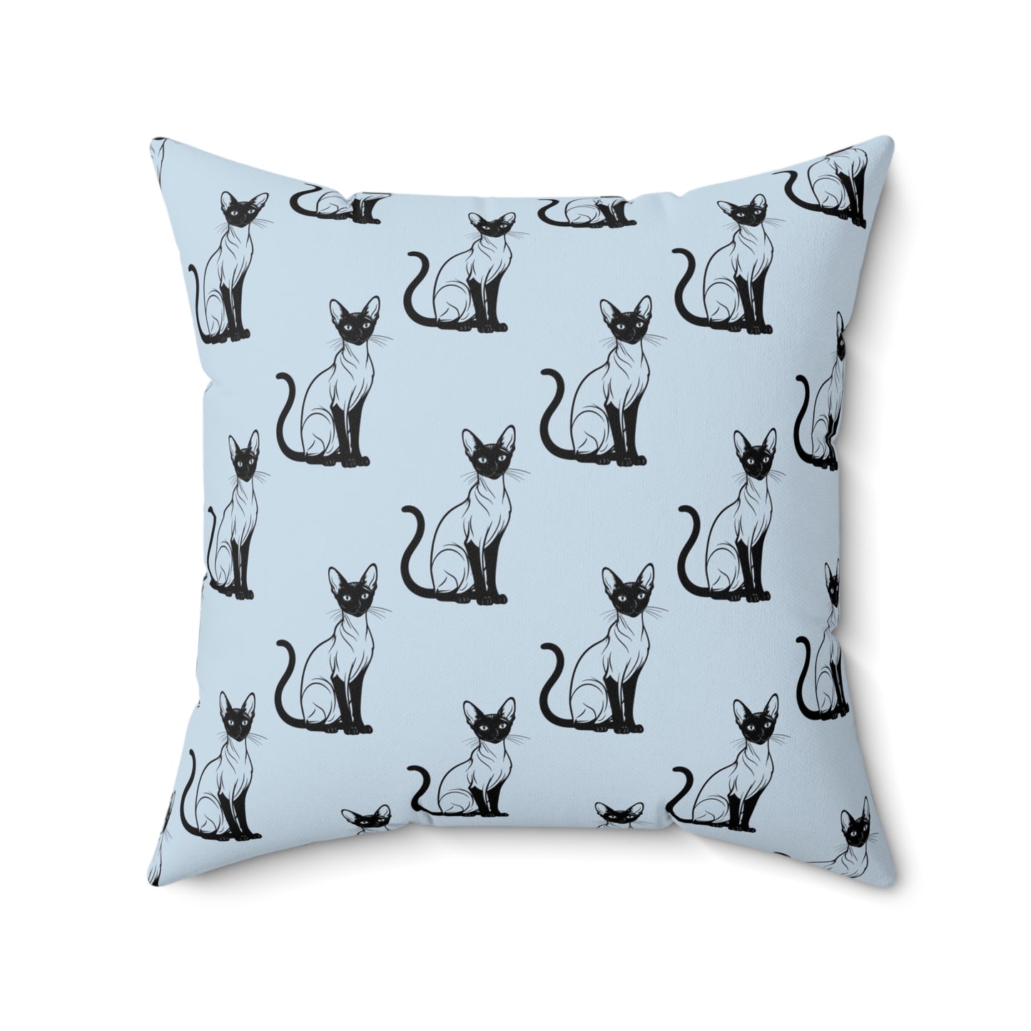 Siamese Charm – Ocean Breeze Throw Pillow