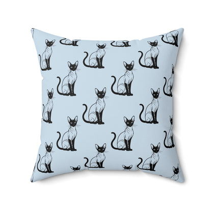 Siamese Charm – Ocean Breeze Throw Pillow