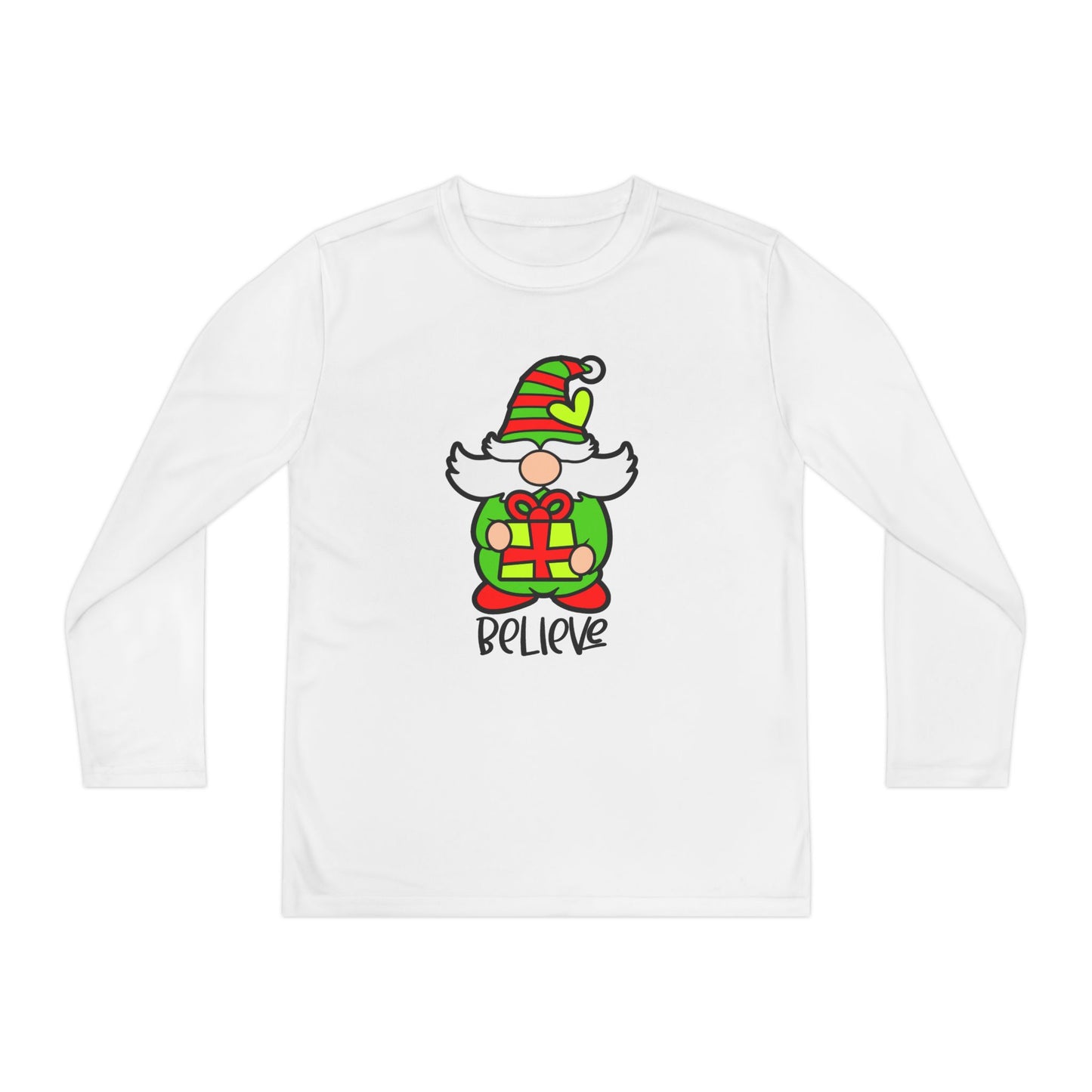 Believe Gnome Youth Long Sleeve Tee