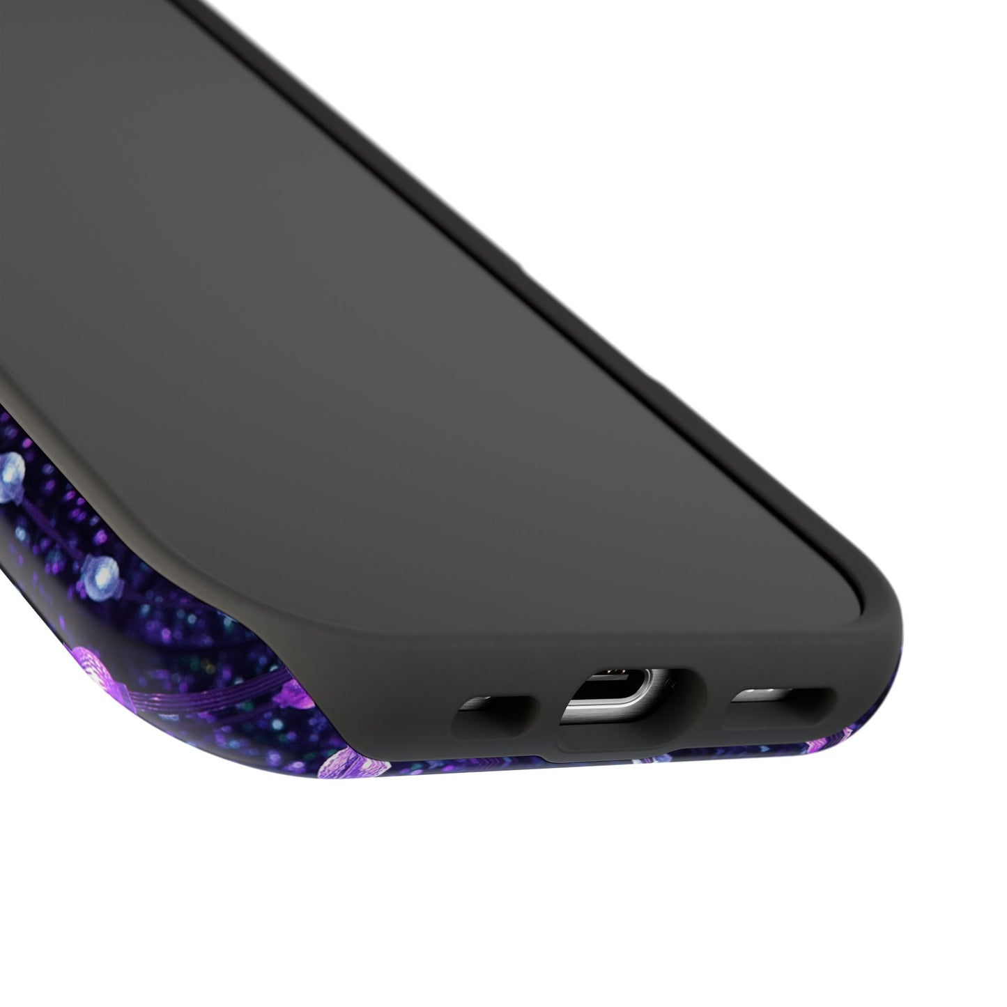 Purple Raindrops MagSafe® Compatible Tough Case for iPhone