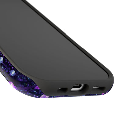 Purple Raindrops MagSafe® Compatible Tough Case for iPhone