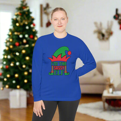 I'm The Sassy Elf Adult Long Sleeve Tee