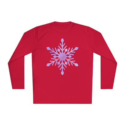 Large Snowflake Adult Long Sleeve Tee