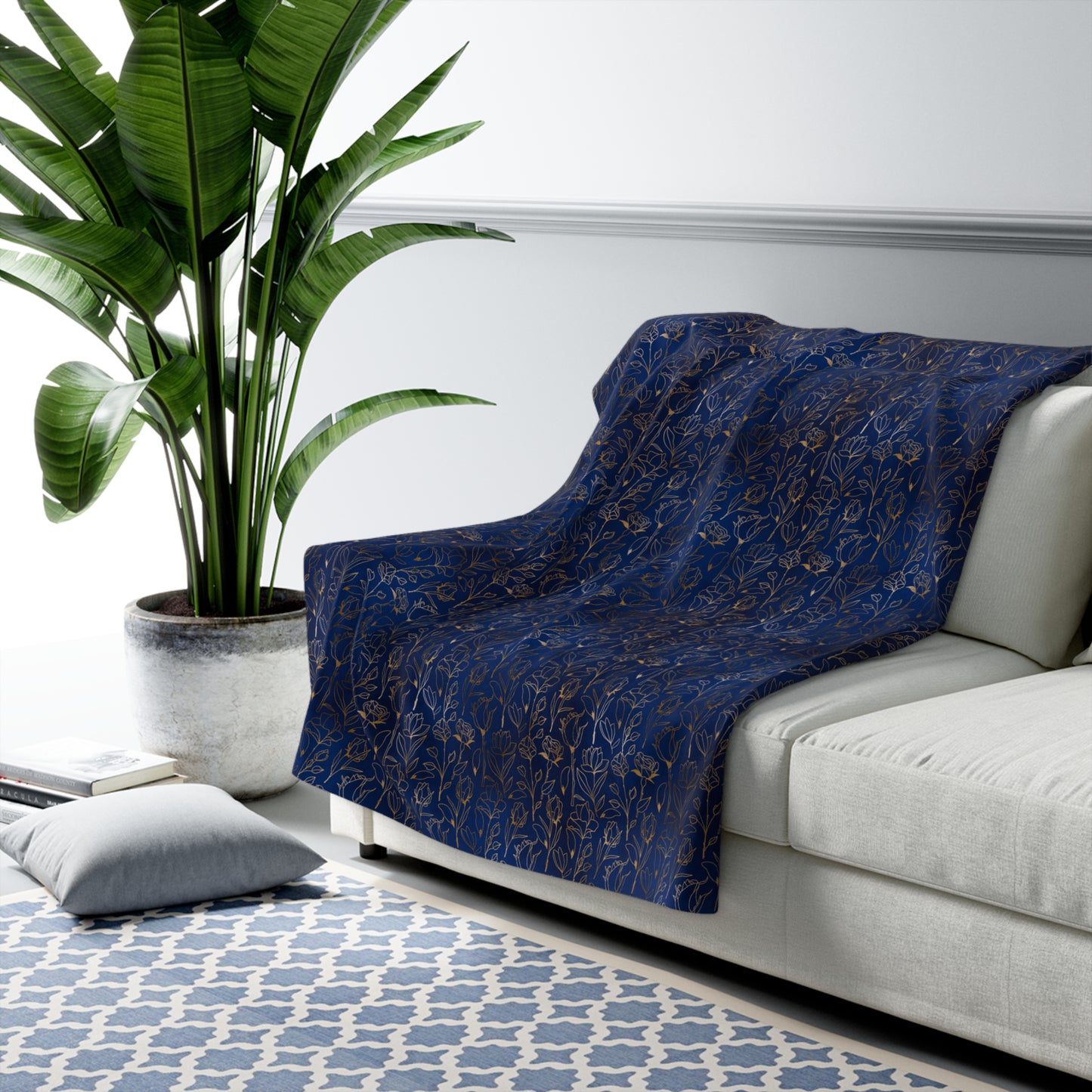 Sapphire Gilded Garden Basic Bedding Set