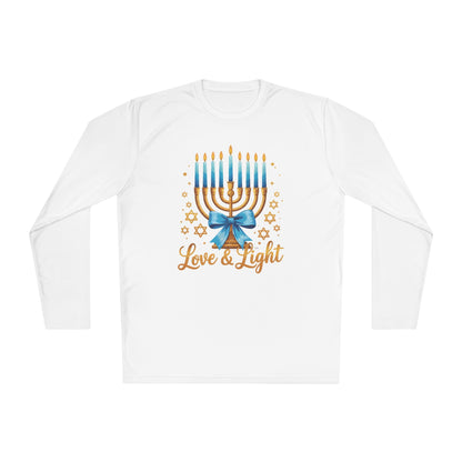 Love & Light Menorah Adult Long Sleeve Tee