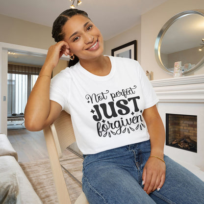 Not Perfect Just Forgiven Adult T-shirt