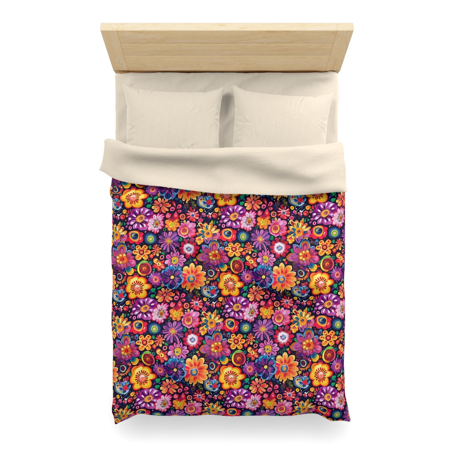Floral Fiesta Microfiber Duvet Cover