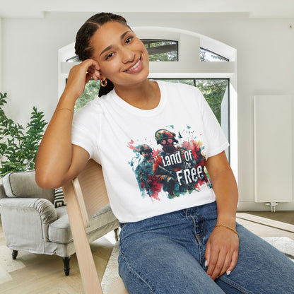 Land of the Free Adult T-shirt