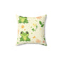 Froggy Meadow Throw Pillow
