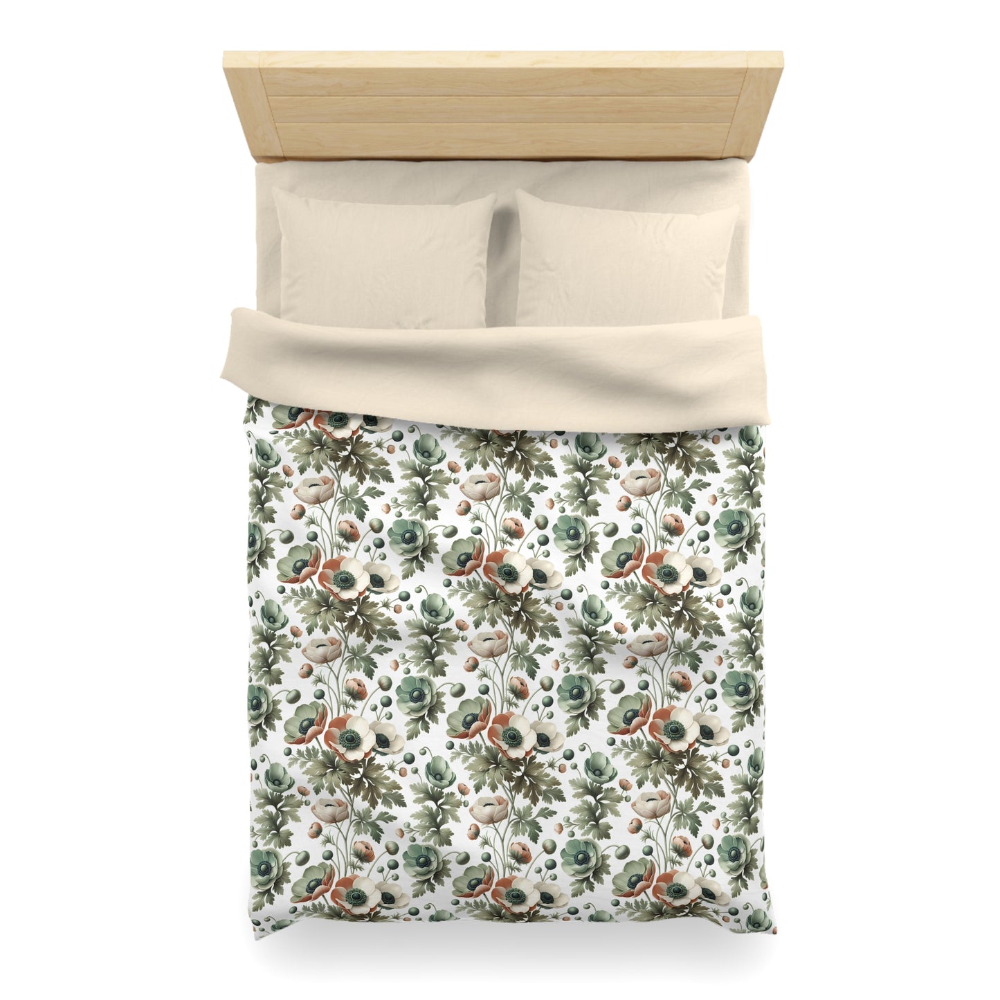 Whimsy In Bloom Microfiber Duvet Cover