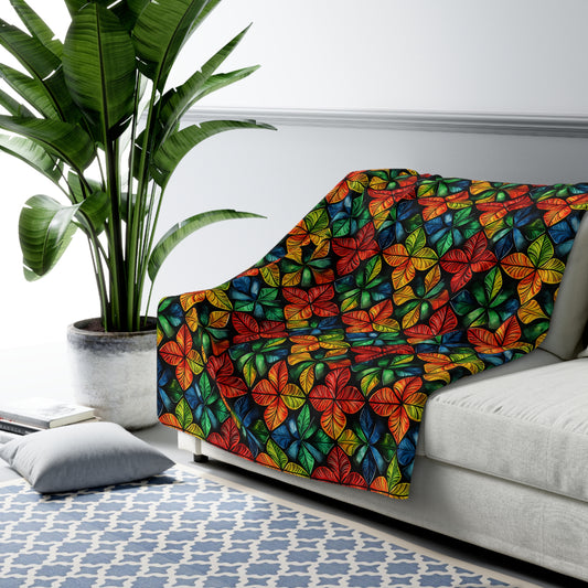 Kinara Radiance Sherpa Fleece Blanket
