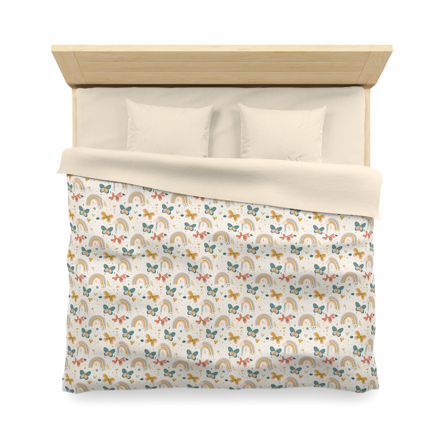 Whispering Wings & Rainbows Duvet Bedding Set