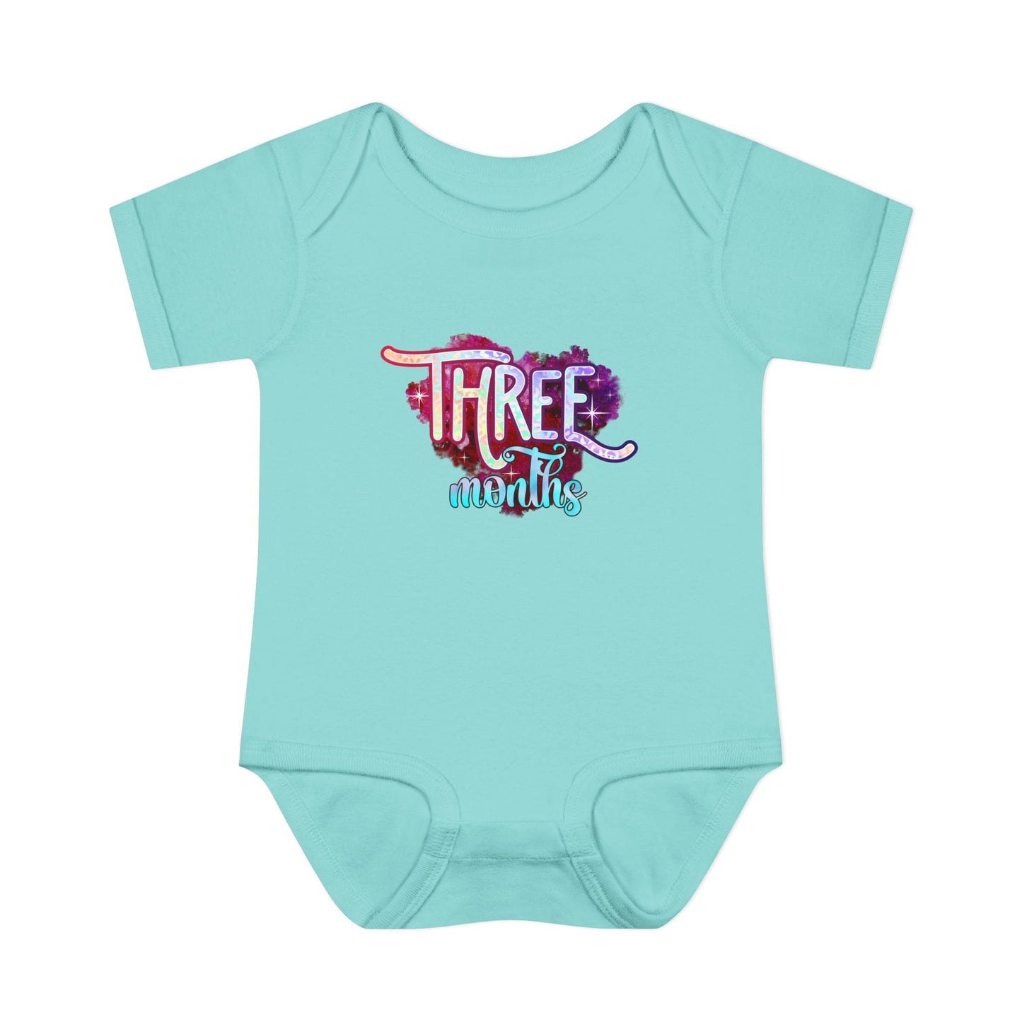 Stardust Baby Milestone Bodysuit-Three Months