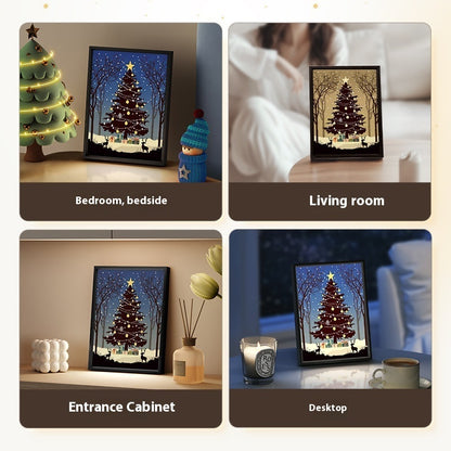 Musical Light-Up Christmas Tree Painting Bluetooth Speaker