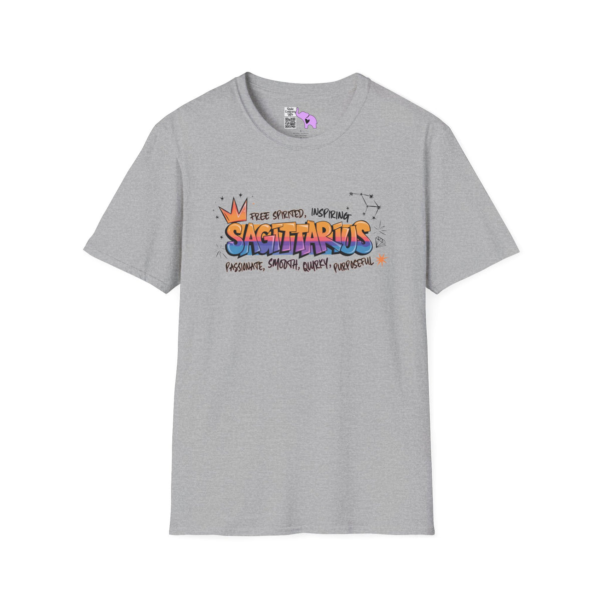 Sagittarius Street Art Adult T-shirt