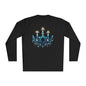 Star & Flame Hanukkah Adult Long Sleeve Tee