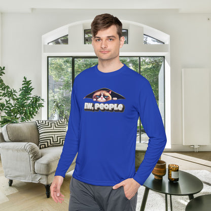 Ew People Grumpy Cat Adult Long Sleeve Tee