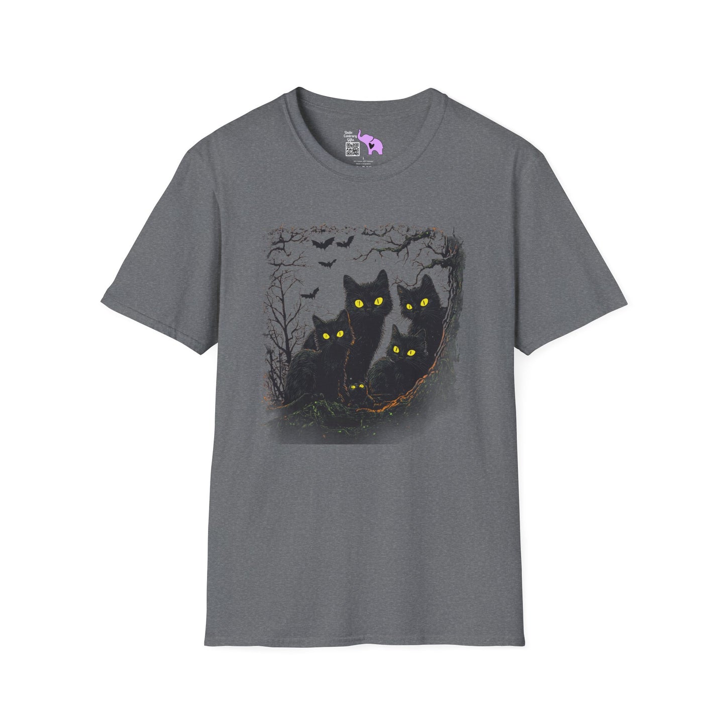 Black Cats Adult T-shirt