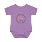 Pink Milestone Wreath Onesie-One Week