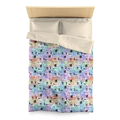Colorful Chapters Microfiber Duvet Cover