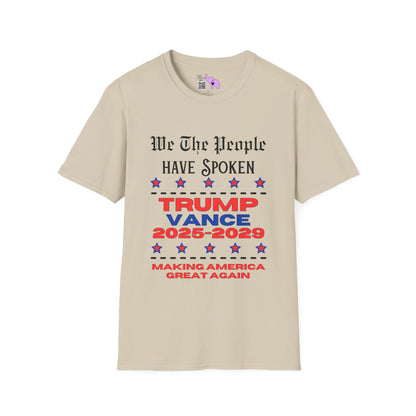 We The People Have Spoken Trump/Vance 2025-2029 Adult T-shirt