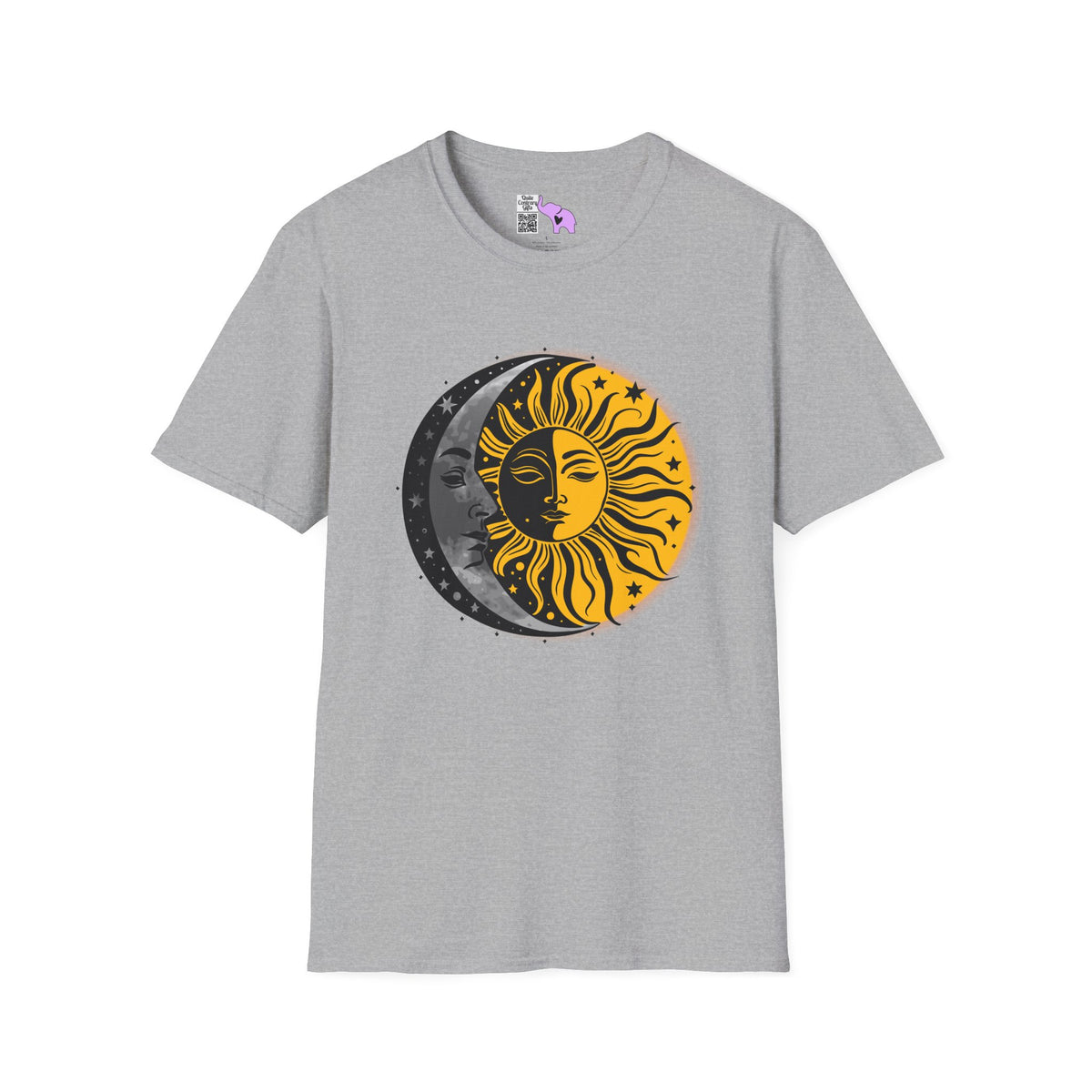 Sun Moon Stars Adult T-shirt