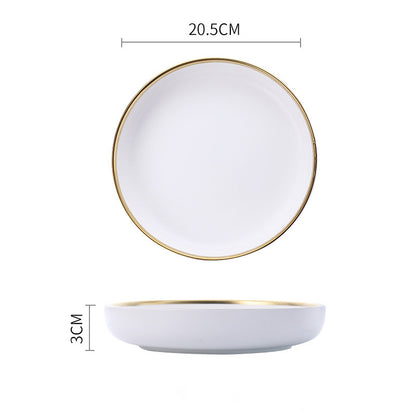 Signature Gold & Silver Trim Dinnerware Set