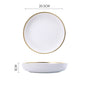 Signature Gold & Silver Trim Dinnerware Set