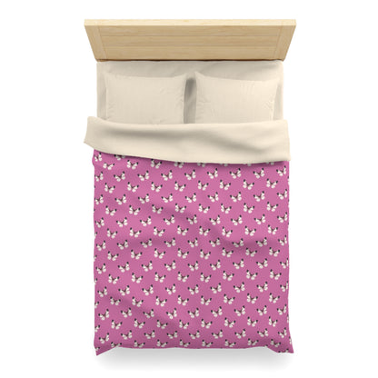 Blush Flutter Microfiber Duvet Cover