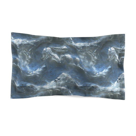 Snowdrift Sheer & Lace Microfiber Pillow Sham