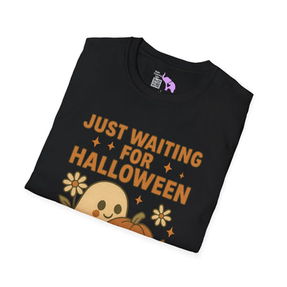 Just Waiting For Halloween Adult T-shirt