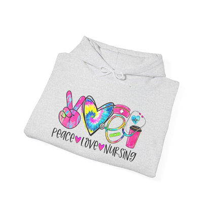 Love Peace Nursing Heavy Blend™ Hooded Sweatshirt
