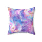 Pastel Cloud Color Swirl Throw Pillow