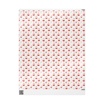 Holly Jolly Santas Wrapping Paper