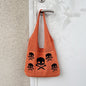 Knitted Skull Shoulder Bag