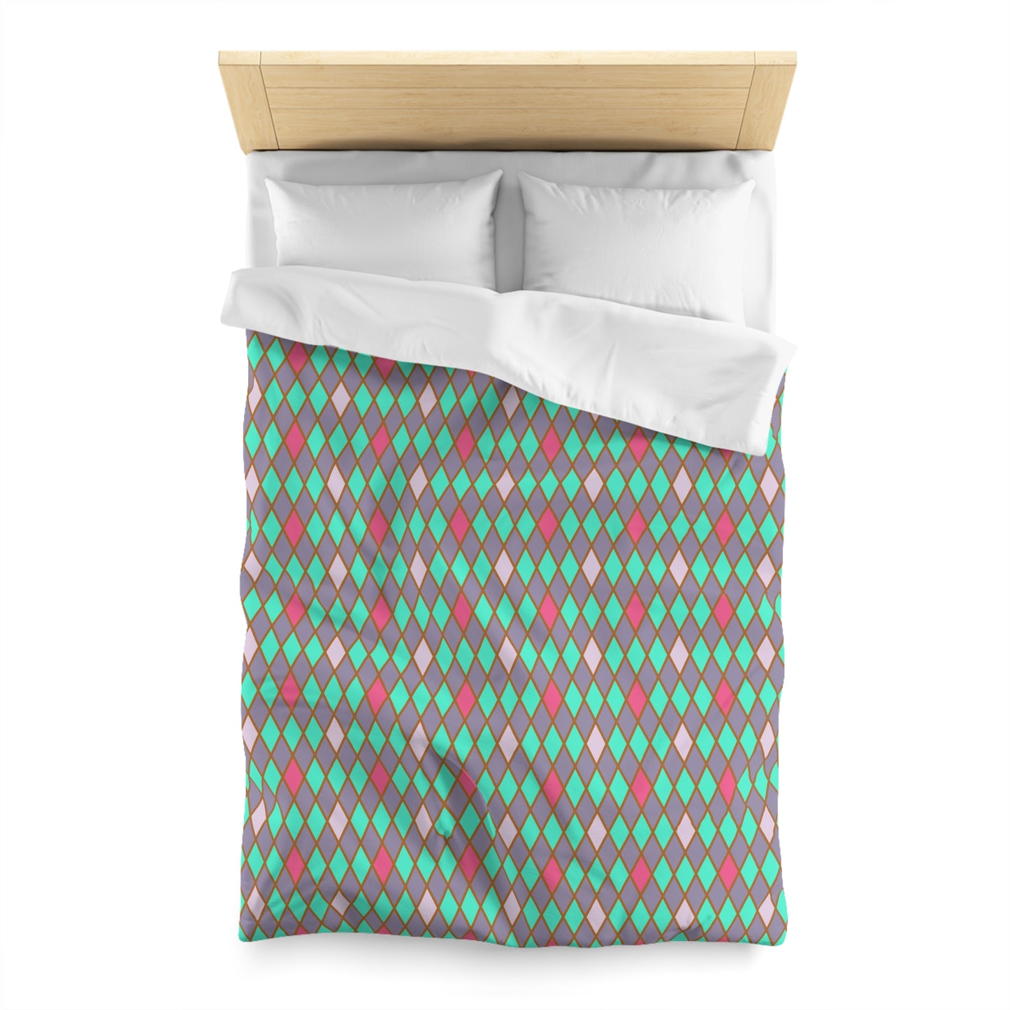Teal Drift Harlequin Microfiber Duvet Cover