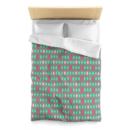 Teal Drift Harlequin Microfiber Duvet Cover