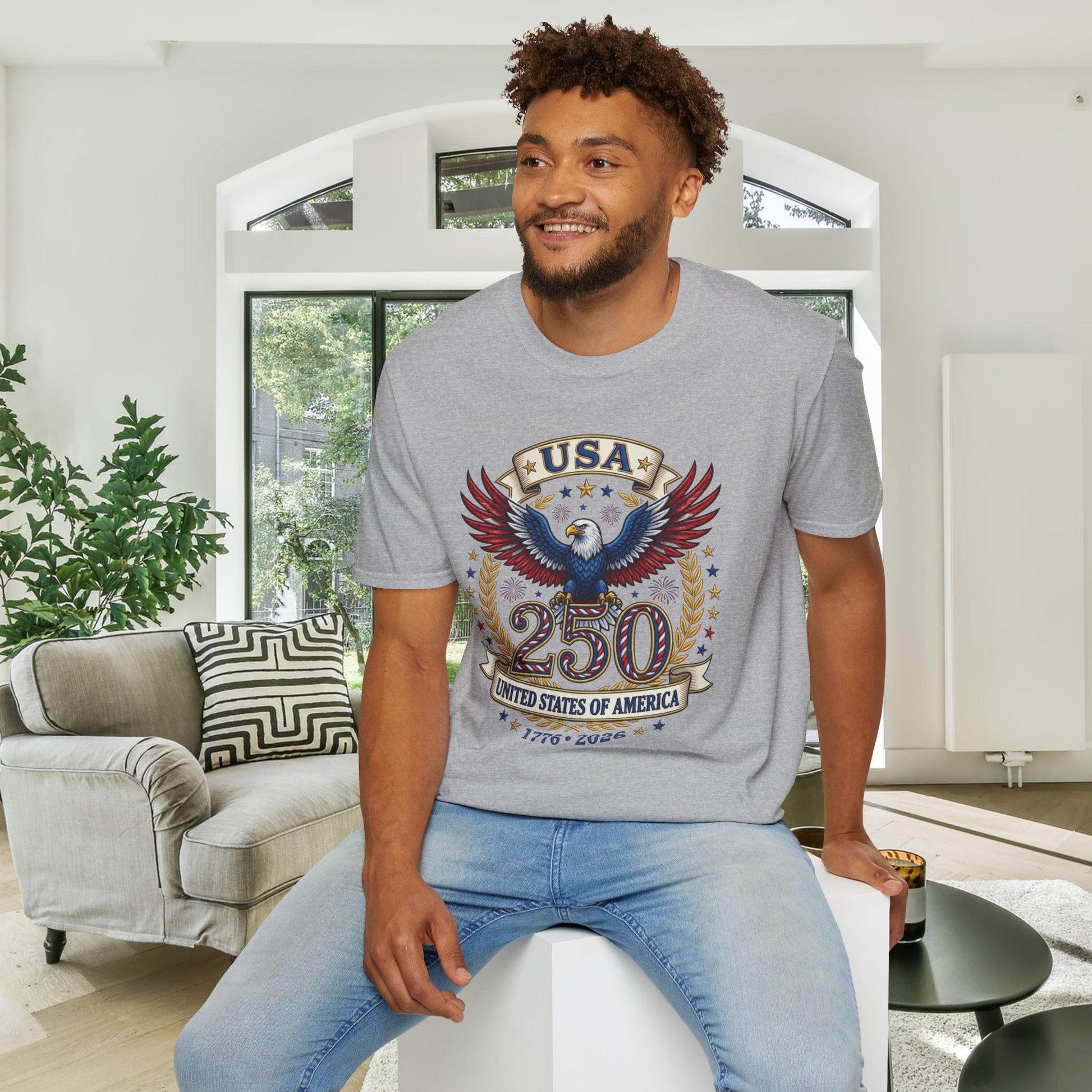 USA 250 Eagle Adult T-shirt