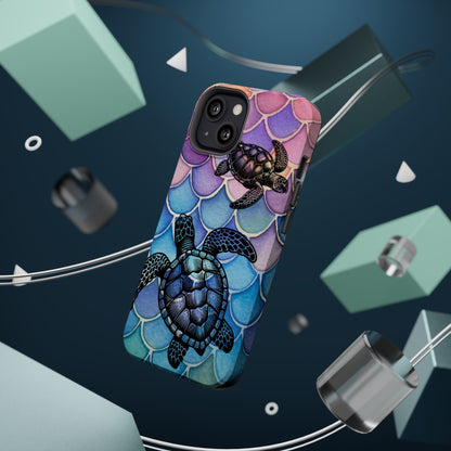 Sea Turtle Silhouette MagSafe® Compatible Tough Case for iPhone