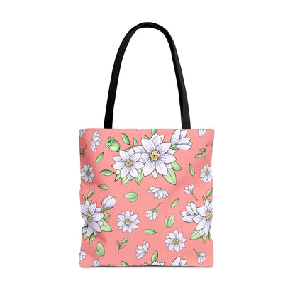 Jasmine Blush Garden Canvas Tote Bag