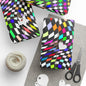 Warped Colorful Checkered Wrapping Paper