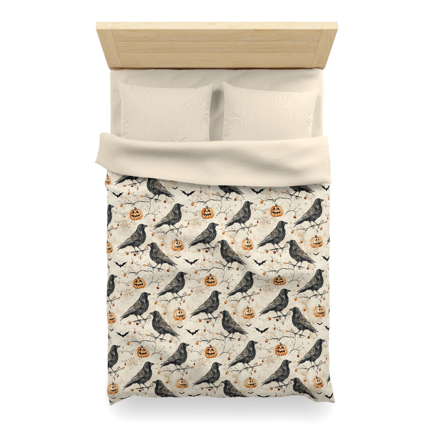 Crow & Gourd Microfiber Duvet Cover