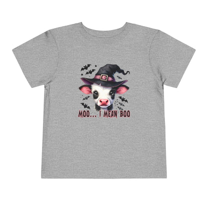 Moo I Mean Boo Toddler Tee