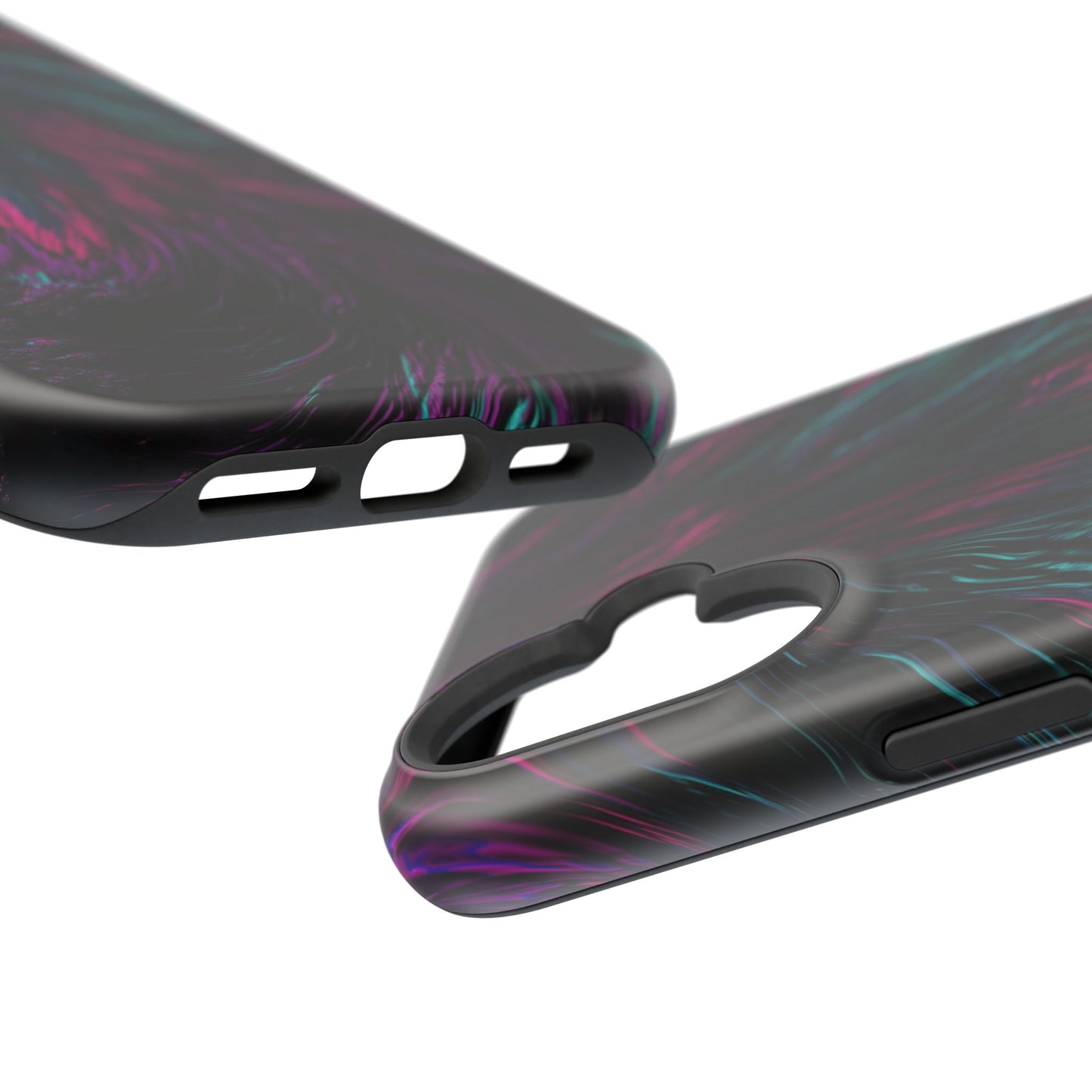 Pink Orchid Feathers MagSafe® Compatible Tough Case for iPhone