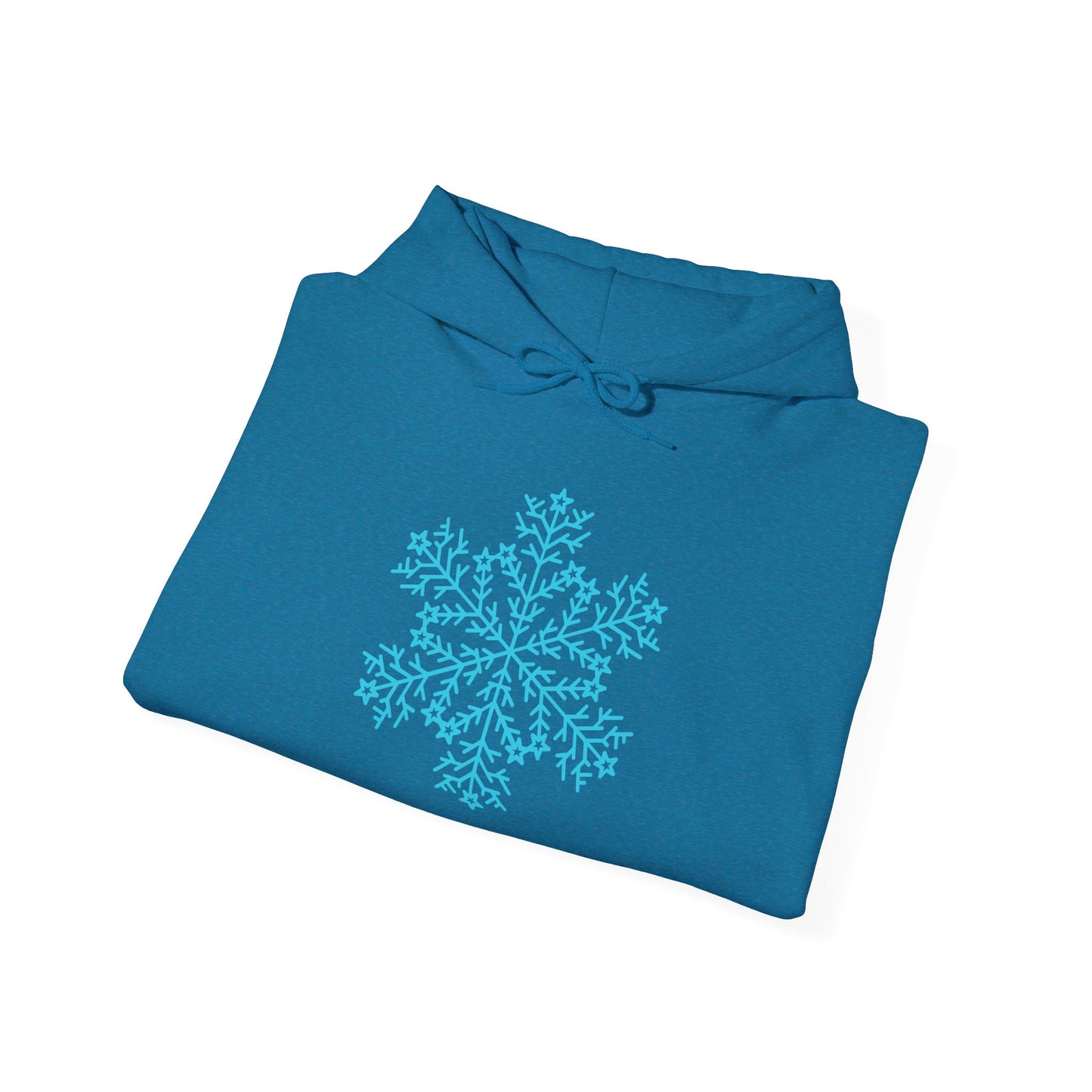 Large Snowflake Adult Heavy Blend™ Hooded Sweatshirt
