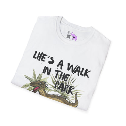 Life's Like A Walk In The Park... Jurassic Park Adult T-shirt